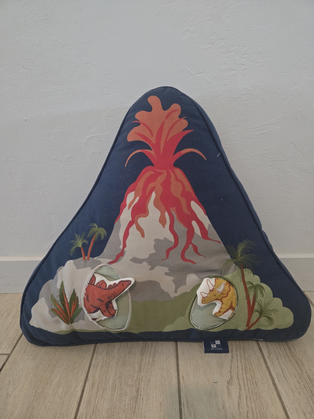 Max Studio Home Kids Interactive Dinosaur Volcano Pillow NWOT Plush Set